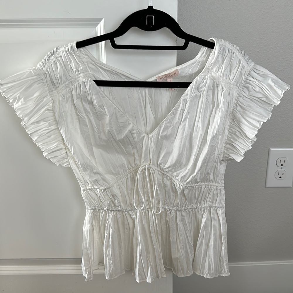 Rebecca Taylor gathered top - size 2